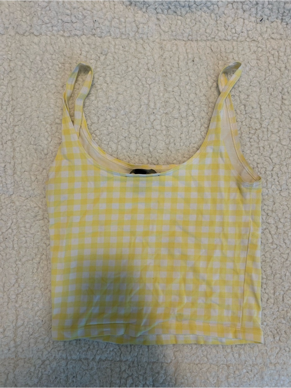Forever 21 Yellow Gingham Camisole
